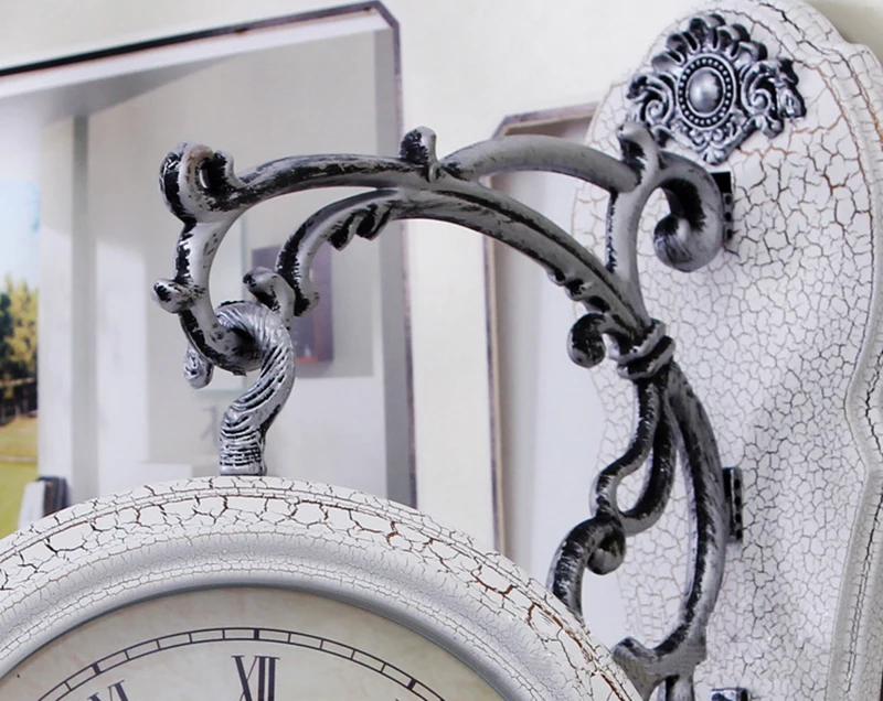 Meijswxj Двухсторонние настенные часы Saat Reloj Relogio De Parede цифровые часы Duvar Saati Horloge Murale Mute кварцевые настенные часы