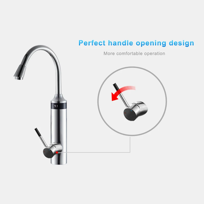 Kbxstart кухня Tankless водонагреватель водопроводной воды водопроводный кран с электроподогревом третьего поколения нагрева трубки Torneira 220 В с безопаснее ручка