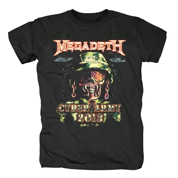 style4 Bloodhoof Megadeth bomb drop speed metal thrash black Новая футболка азиатского размера - Цвет: style4