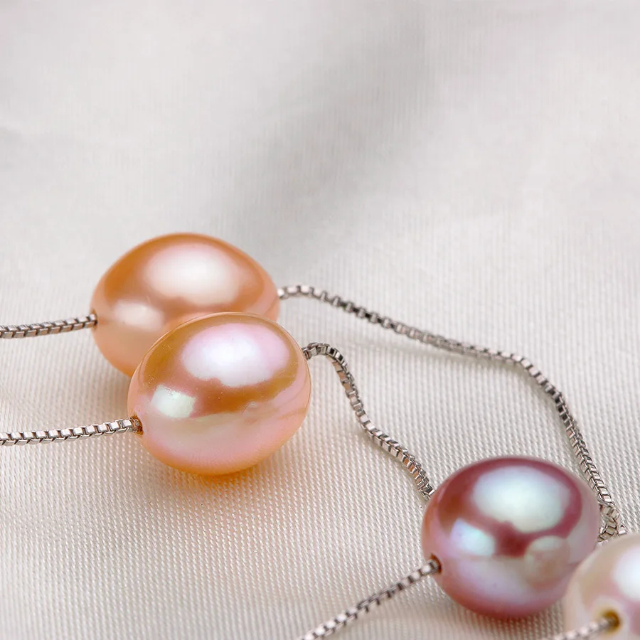 Женское Ожерелье из натурального пресноводного жемчуга Lindo разноцветное