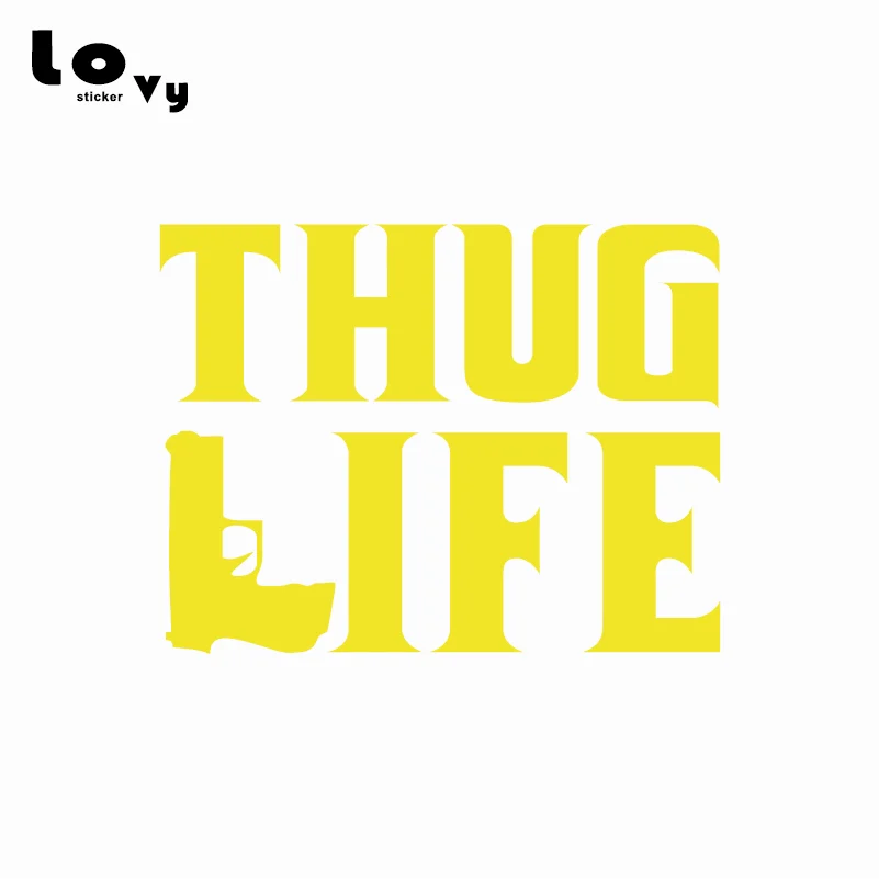 Виниловая Автомобильная наклейка Thug Life Tupac забавные наклейки для автомобилей