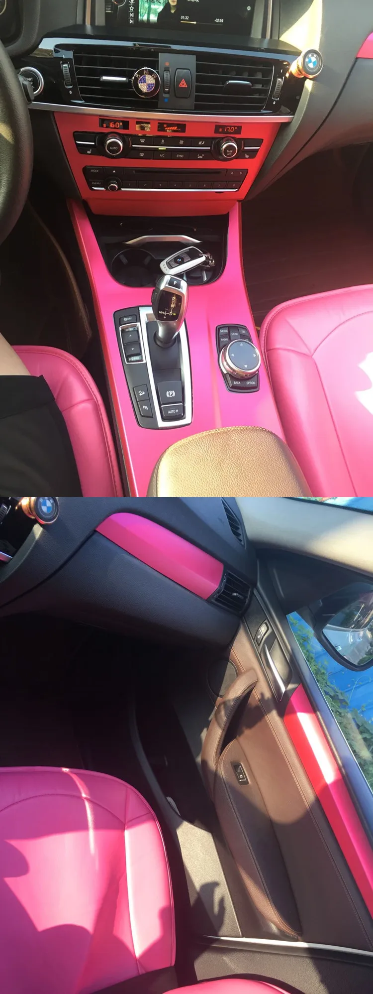 5D углеродное волокно/ледяная пленка интерьерная модификация наклейка для Mazda 3 Z2EA759