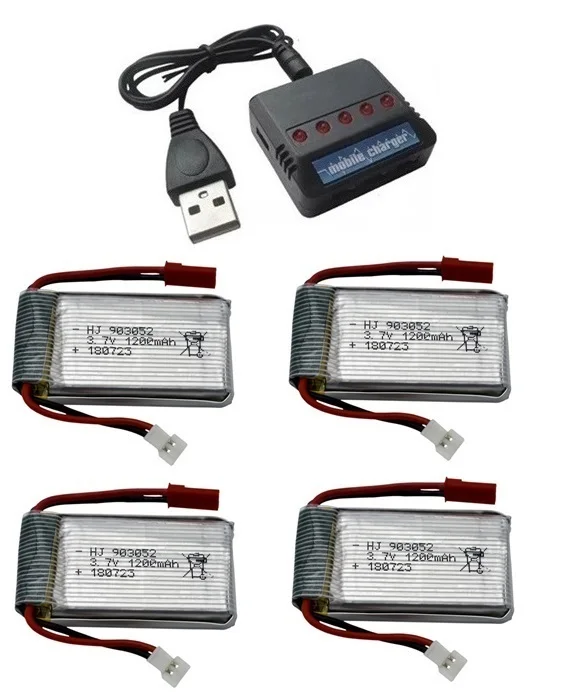 Красный 3,7 v 1200mAh литий-полимерный аккумулятор для Syma X5 X5SW X5SC M18 H5P H11D H11C T64 T04 T05 F28 F29 T56 T57 HQ-859B 898B вертолет Дрон часть - Цвет: Красный