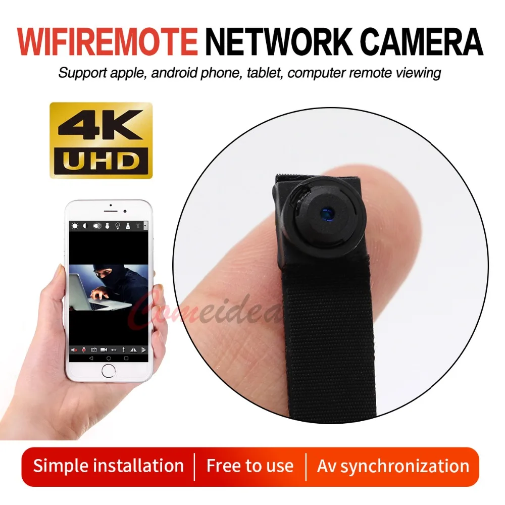 HD 4K Мини WiFi ip-камера Full HD DIY мини-камера Модуль Поддержка беспроводной точки доступа обнаружения движения Поддержка удаленного просмотра TF карты