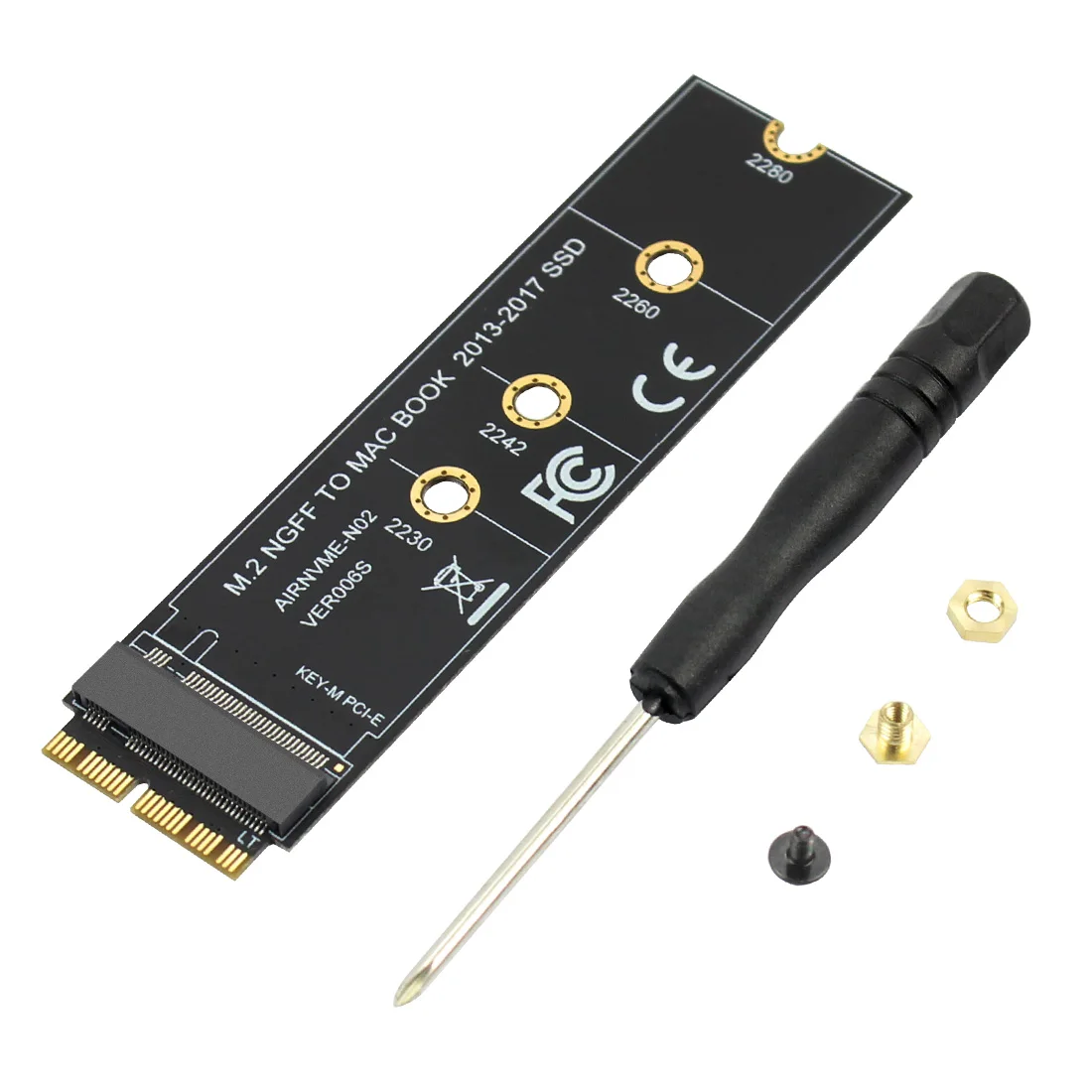 M key M.2 NGFF PCIe AHCI SSD адаптер карта для MACBOOK Air 2013 A1465 A1466 Pro A1398 A1502 A1419 2230-2280 SSD