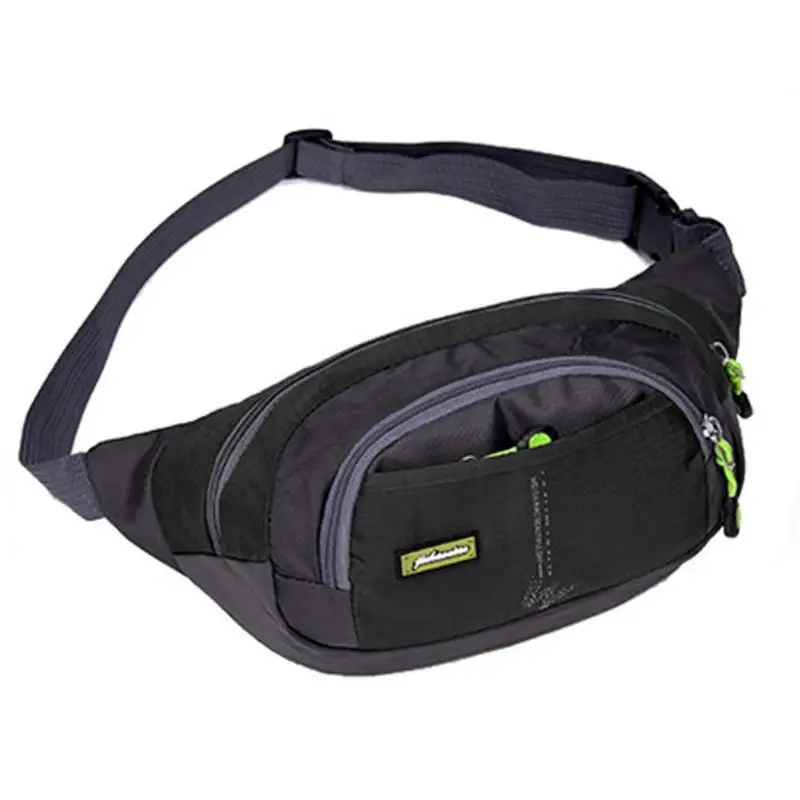 Waterproof Nylon Unisex Waist Bag Fanny Pack Fashion Men and Women Military Hip Package for Cell Phone Wallet Belt | Багаж и сумки