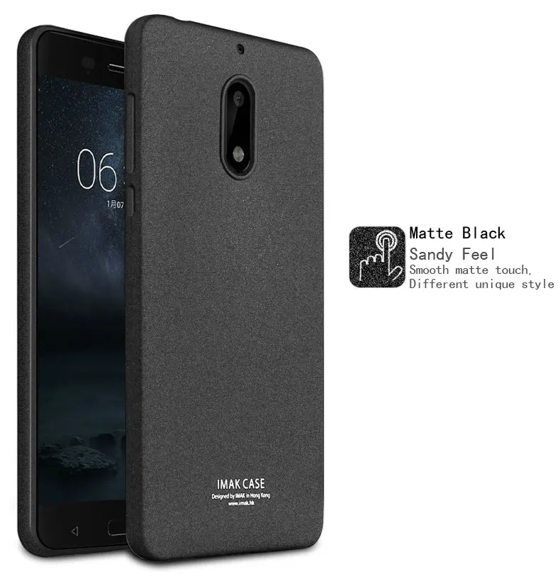Free shipping!10 pcs IMAK Shock-resistant case+soft explosion-proof protective screen mobile phone shell For Nokia 6 |