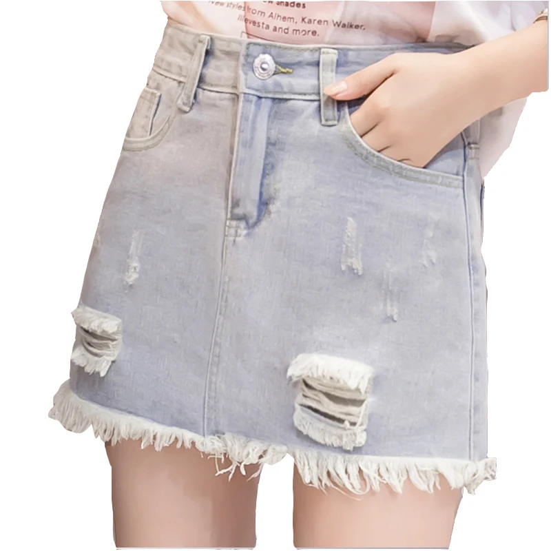 Faldas mujer moda 2018 летние джинсовые шорты Женская юбка модные для девочек Harajuku