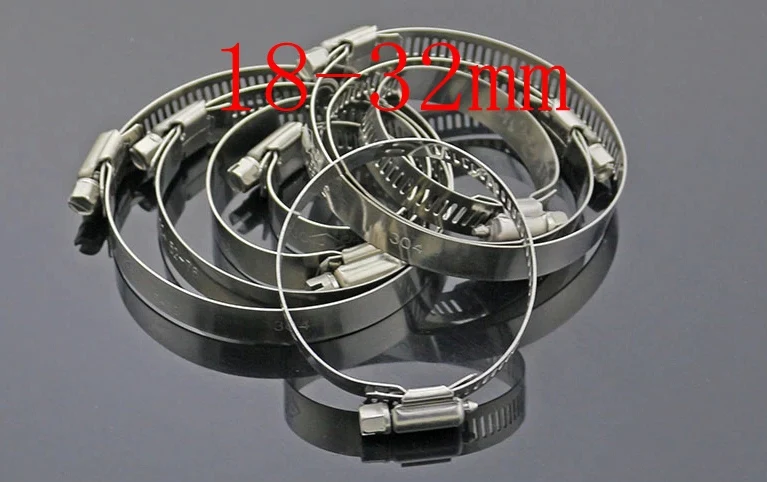 18-32 мм 304321316 hoops для шланга из нержавеющей стали хомут труб гидравлические шланги |