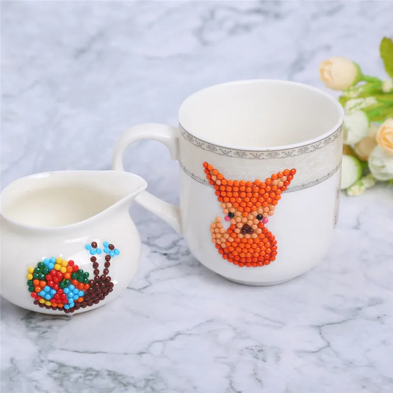 Мультфильм DIY Алмазная вышивка животное Алмазная картина полная дрель детские игрушки круглая Алмазная наклейка для чашки книга Декор телефона