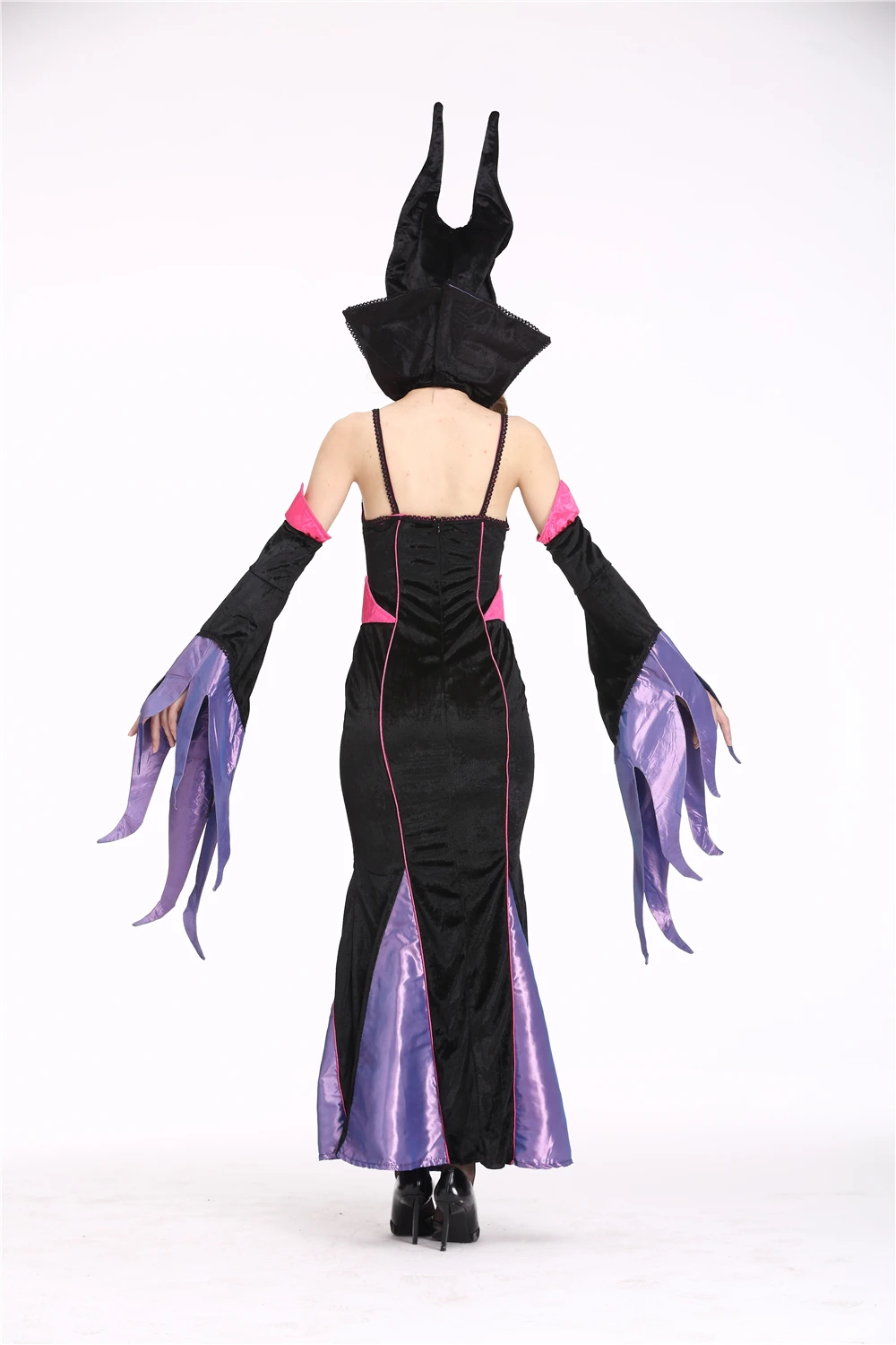 2020 Hot Sale Halloween Witch Cosplay Costume Adult 4 Pieces Fancy Sexy Christmas Clothing Role Play Set | Тематическая одежда и