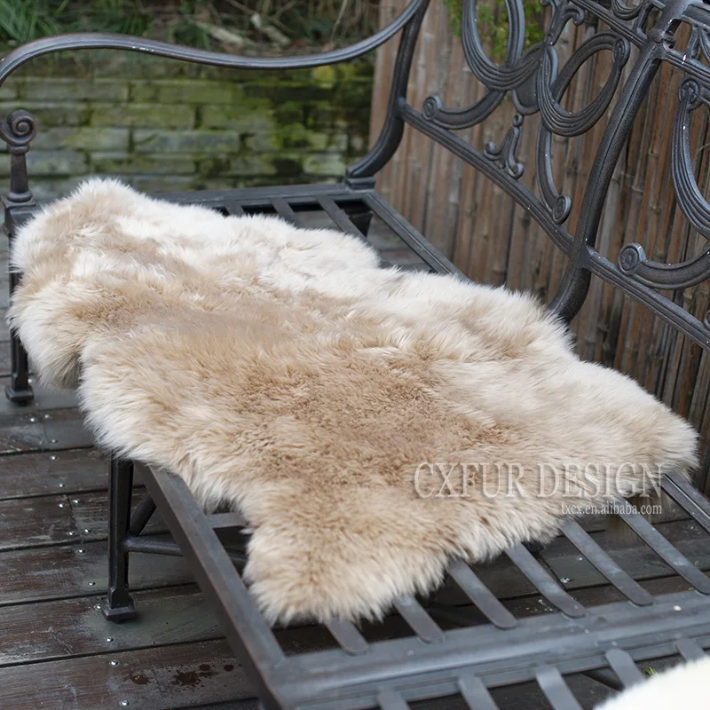 CX-D-112C Throw Rug Australian Sheepskin Hairy Carpet for Living Room Bedroom Area Rugs Mat | Дом и сад