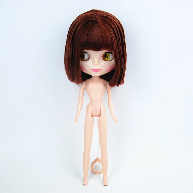 Кукла Blyth с челкой шарнирная кукла коричневыми волосами модная игрушка для
