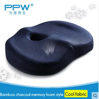 PPW 44*34 см* 7,5 см Smart Coccyx Ортопедическая подушка для сиденья из пены с эффектом памяти для стула автомобиля, офиса, дома, нижние сиденья, Массажная подушка - Цвет: Mesh fabric  style 2