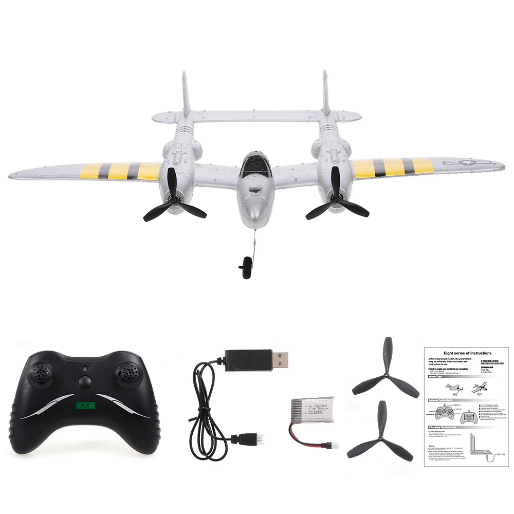 Высокое качество FX-816 P38 самолет 2,4 GHz 2CH RC модель аэроплана самолет на открытом воздухе летные игрушки для детей мальчиков
