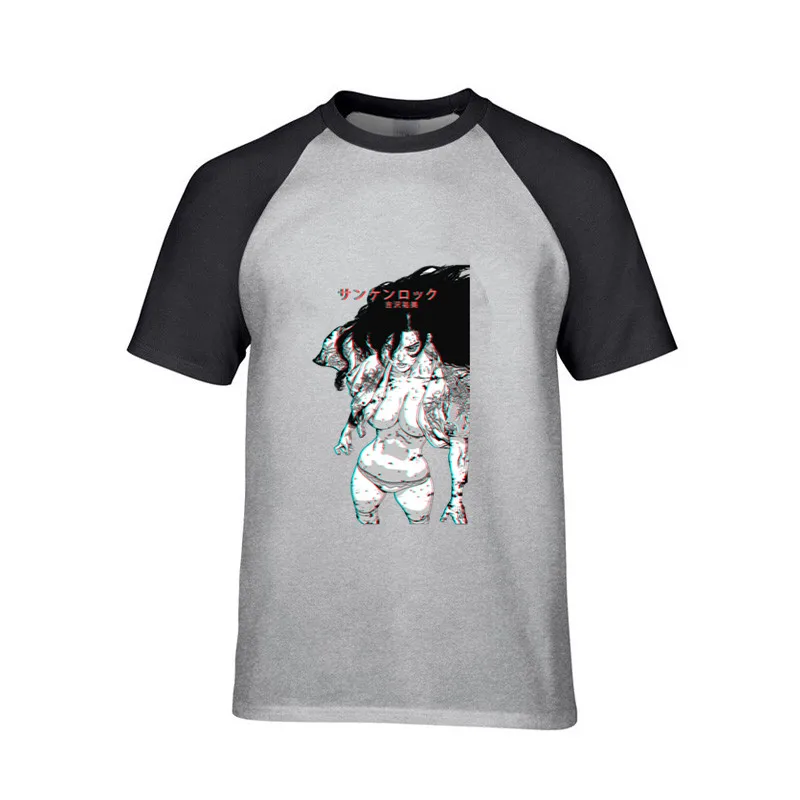 2019 Hot Yumin manga waifu sun ken rock japan Men sexy funny tshirts hip hop summer top t-shirt ahegao gothic male game t shirts Мужская