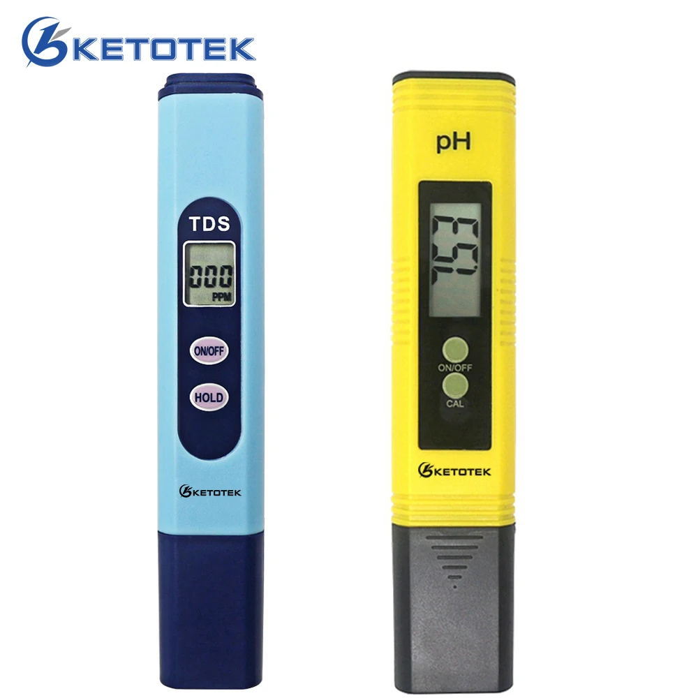 Цифровой рН метр Автоматическая калибровка и TDS тестер титановый зонд для
