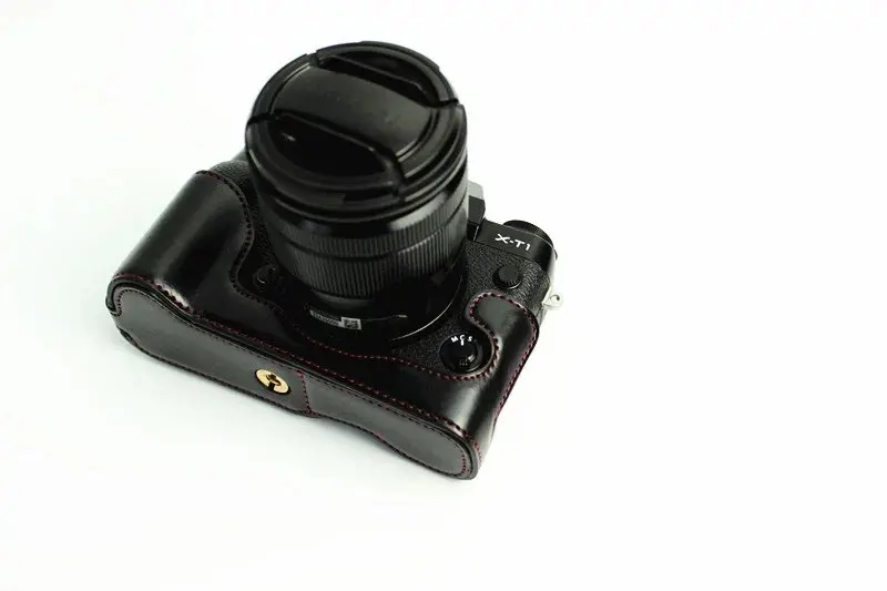 Кожаный чехол для Fuji Fujifilm X T1 /XT1/X цифровая камера коричневый/черный/кофейный