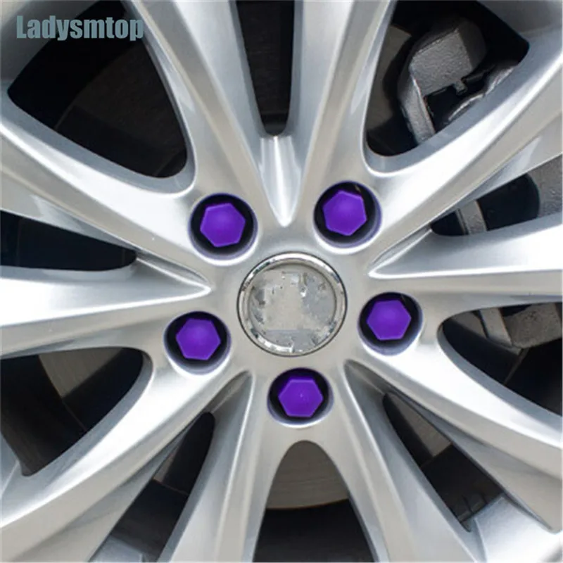 Ladysmtop автомобильный винт ступицы Накладка для болта чехол для Skoda Octavia Superb Yeti Roomster Fabia Rapid KODIAQ