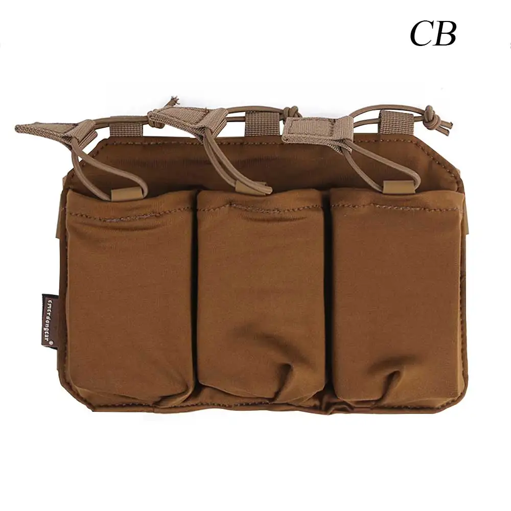 EMERSON тройной подсумок для SS Vest 5,56/7,62 подсумок держатель Emersongear Tacrical Mag Pouch Multicam черный EM6402