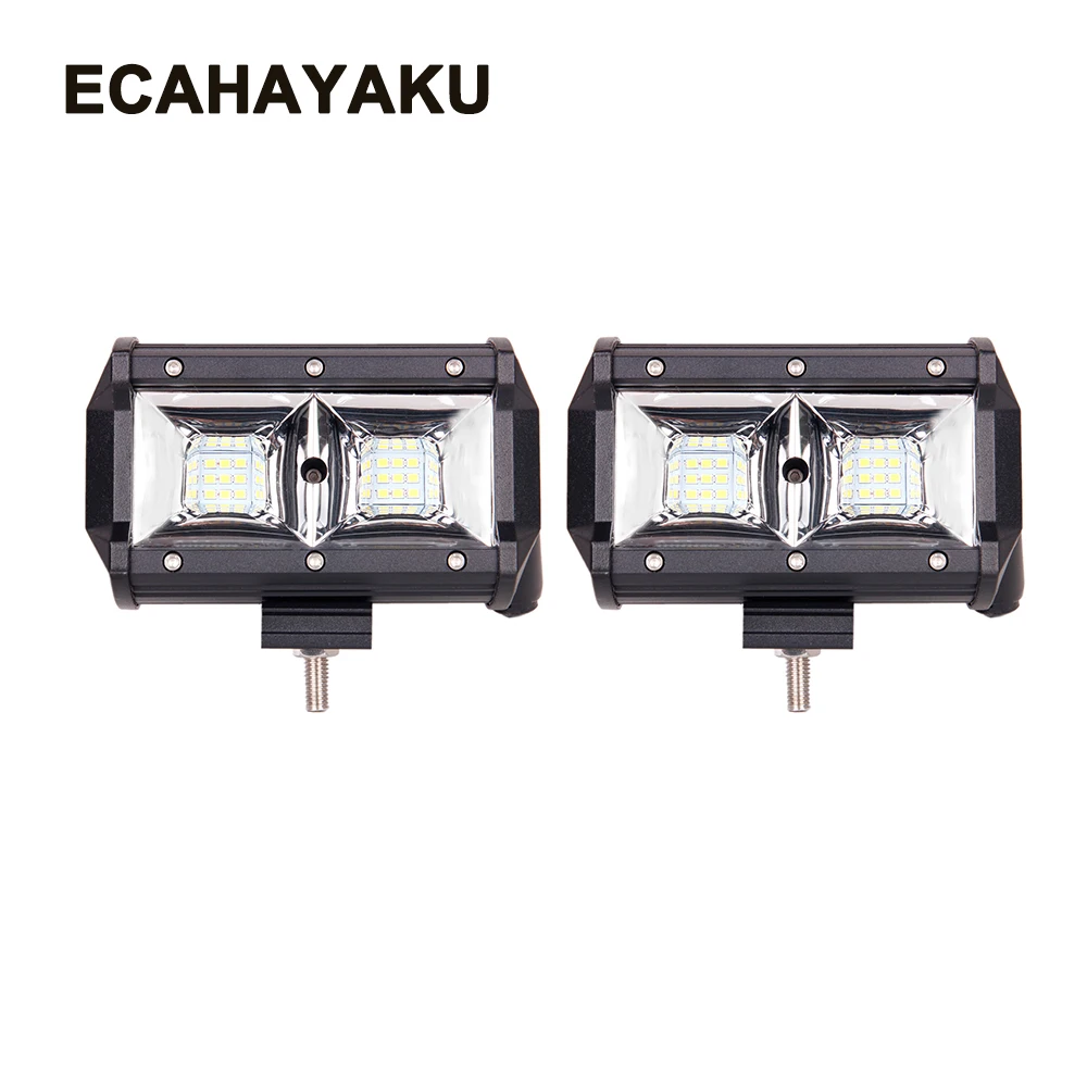 ECAHAYAKU 2 шт. 5 дюймов светодиодный светильник 12 в 54 Вт Светодиодный бар для