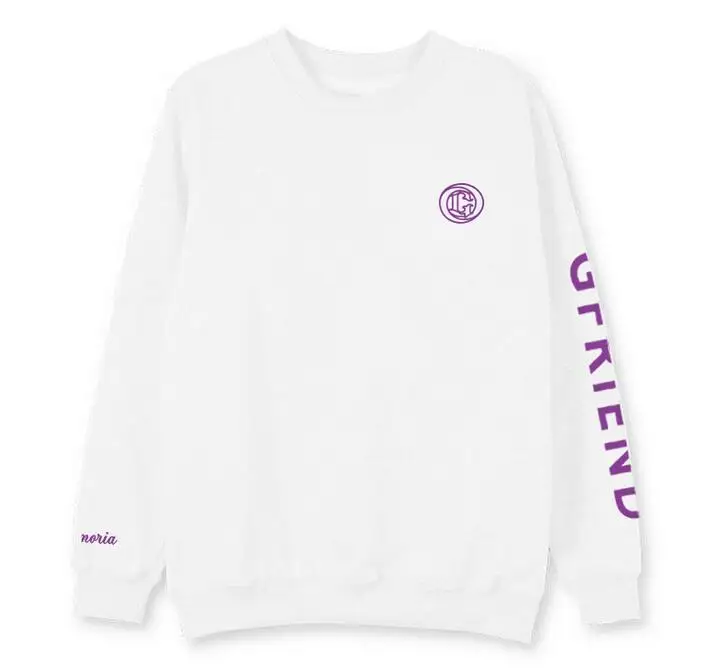 fleece Пуловер с принтом и круглым вырезом с логотипом Gfriend girl friend, свободная толстовка, kpop, унисекс, флисовые/тонкие толстовки на весну и осень - Цвет: fleece