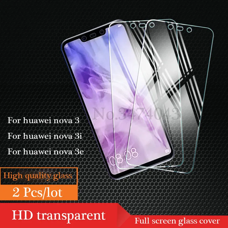 Закаленное стекло для Huawei nova 4 3 3i 3E защитная пленка с полным покрытием экрана 2