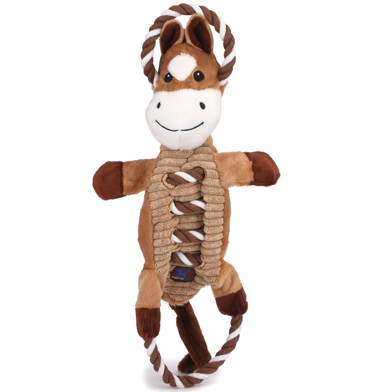 Игрушки для собак Charmingpet, динозавр, лошадь, крокодил, обучающие игрушки для домашних животных - Цвет: Horse