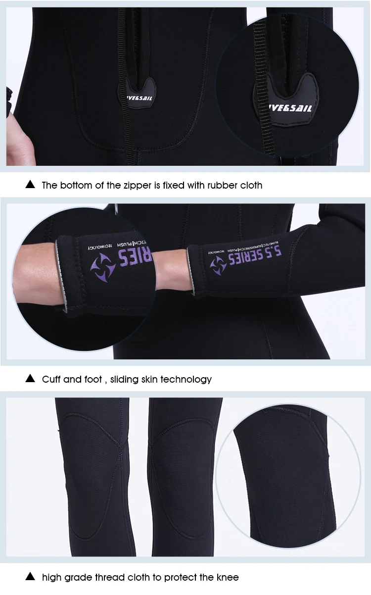 Новый Неопреновый гидрокостюм 3 мм для женщин и мужчин подводного плавания