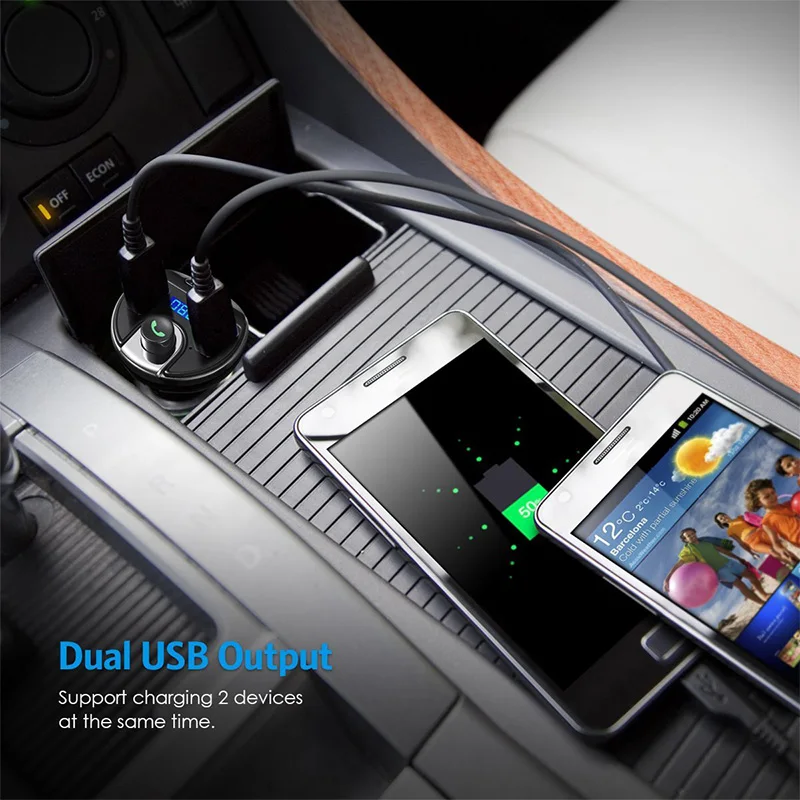 Bluetooth автомобильный комплект громкой связи fm передатчик MP3 музыкальный плеер