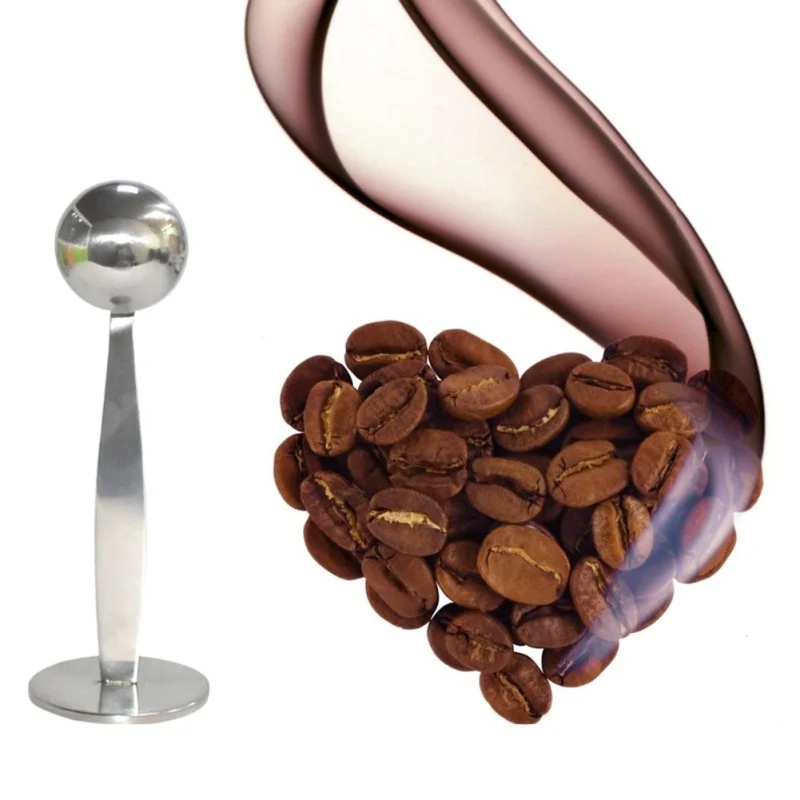 Household Multifunction 2 In 1 Stainless Steel Coffee Powder Press Spoon Measuring Cafe Ice Cream Dessert Coffeeware | Дом и сад