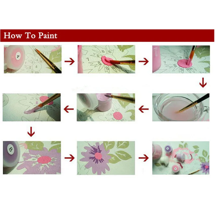 Пейзаж без рамы картины по номерам дождь ходьбы DIY цифровая картина маслом Раскраска по номерам холст искусство для домашнего декора