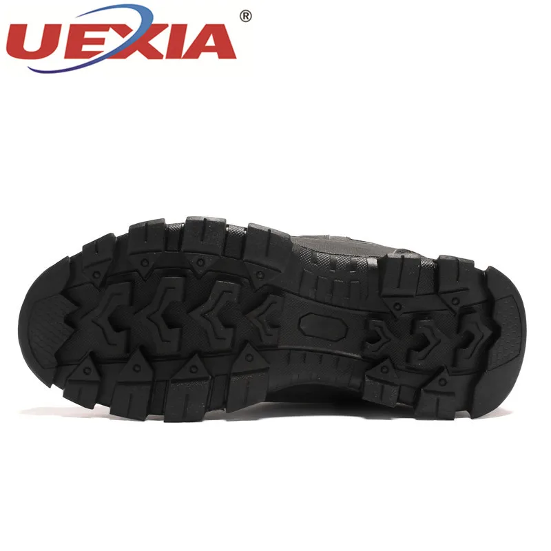 UEXIA обувь большого размера Для мужчин BootsWinter зимние сапоги Обувь на теплом меху