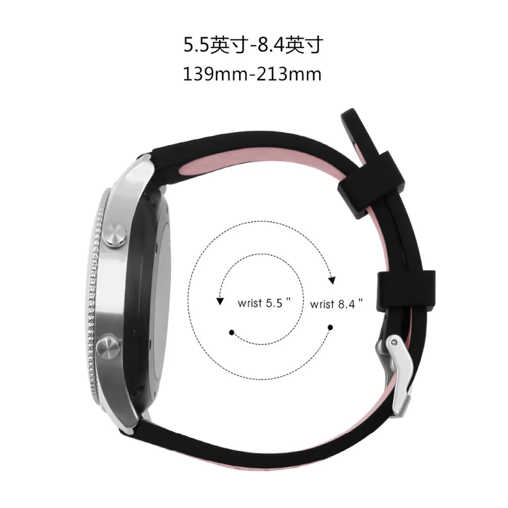Для samsung galaxy watch 46 мм gear S3 Frontier/классический ремешок силиконовый huawei watch GT 2 браслет 22 мм ремешок galaxy watch band