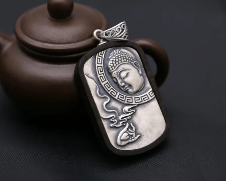 Женская серебряная буддистская драгоценность A2395|jewelry pendant|buddha pendantsilver buddha pendant |
