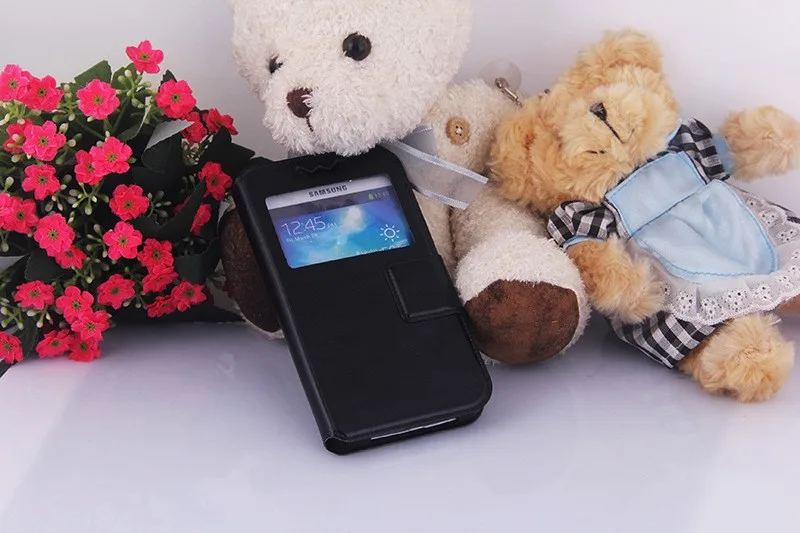 Универсальный флип-чехол из силикона и ТПУ кожаный чехол для iPhone 6 6S Plus с окошком