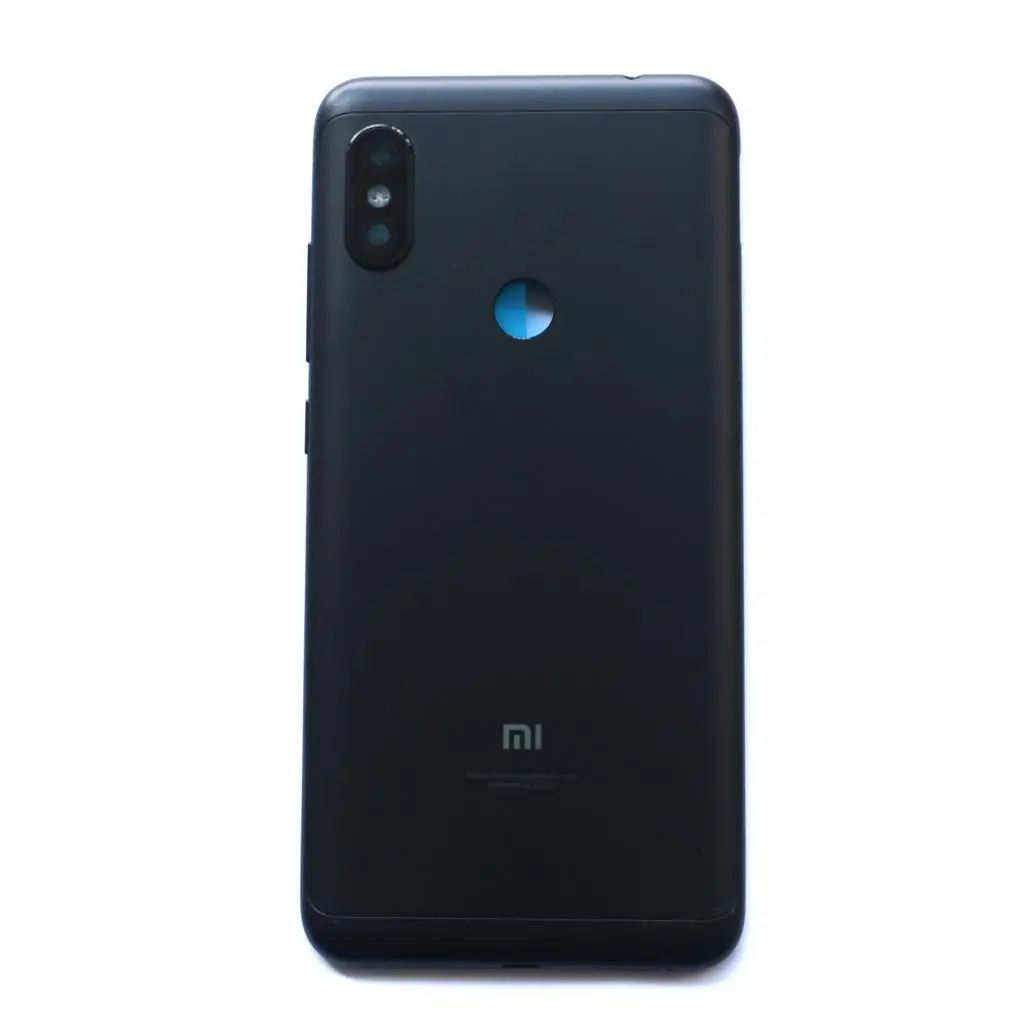 black Чехол для задней крышки батареи для Redmi Note 6 pro для Xiaomi Redmi Note6 Pro - Цвет: black