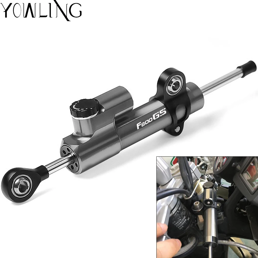 

Motorcycle Damper Steering Stabilize Damper Stabilize Safety Control Mounting Holder Kit For BMW F800GS ADV Adventure 2008-2017