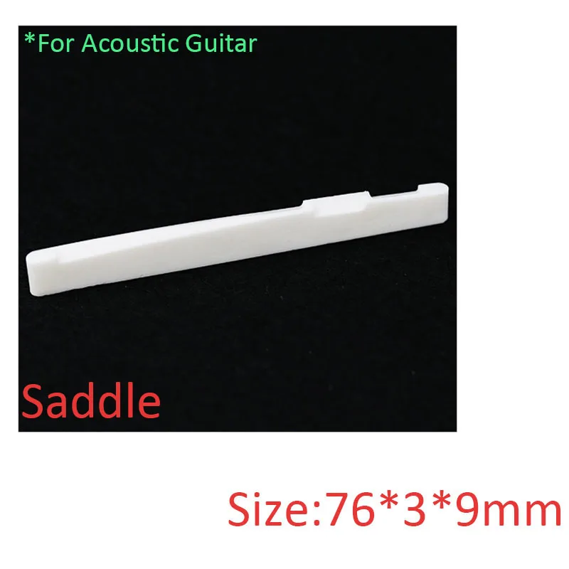 Saddle 76MMx3MMx9MM 1 шт. гитарное седло Замена гайки бежевая кость буйвола мост седло гайка щелевая для гитарных частей аксессуары - Цвет: Saddle 76MMx3MMx9MM