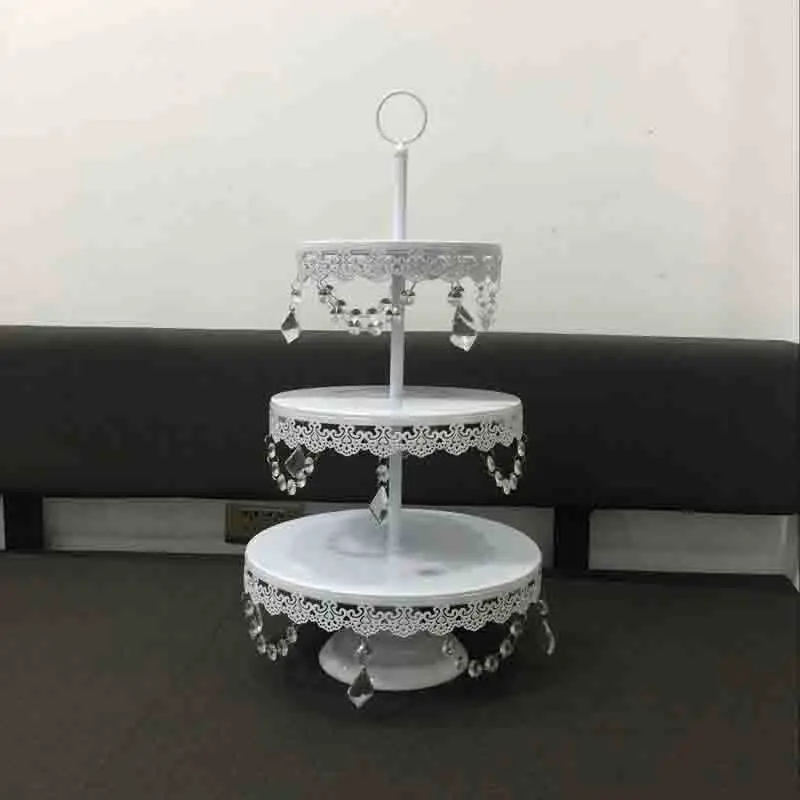 1pcs white Белый свадебный торт стенд набор 13 шт. кекс стенд посуда форма для выпечки приспособления для выпечки тортов жаропрочная посуда набор вечерние столовые приборы - Цвет: 1pcs white