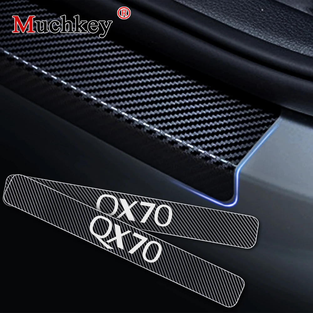 Для Infiniti QX70 автомобильные дверные пороги двери для входа наклейка порог Накладка