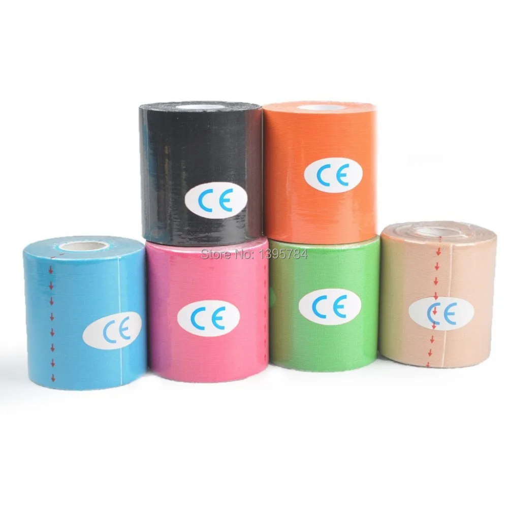 Эластичная хлопковая самоклеящаяся лента 7 5 см м|sport tape|kinesiology kneeelastic bandage sport |