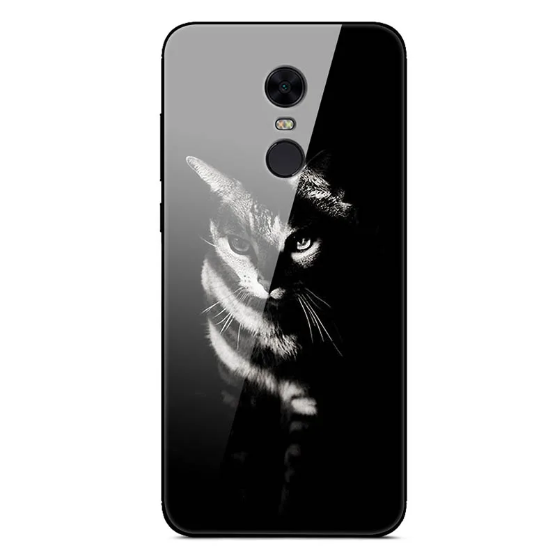 14 Чехол из закаленного стекла для Xiaomi Redmi 5 Plus, мягкий чехол-бампер, 3D Рисунок кошки, чехол для Xiaomi Redmi5 Redmi 5 Plus, чехол для телефона - Цвет: 14
