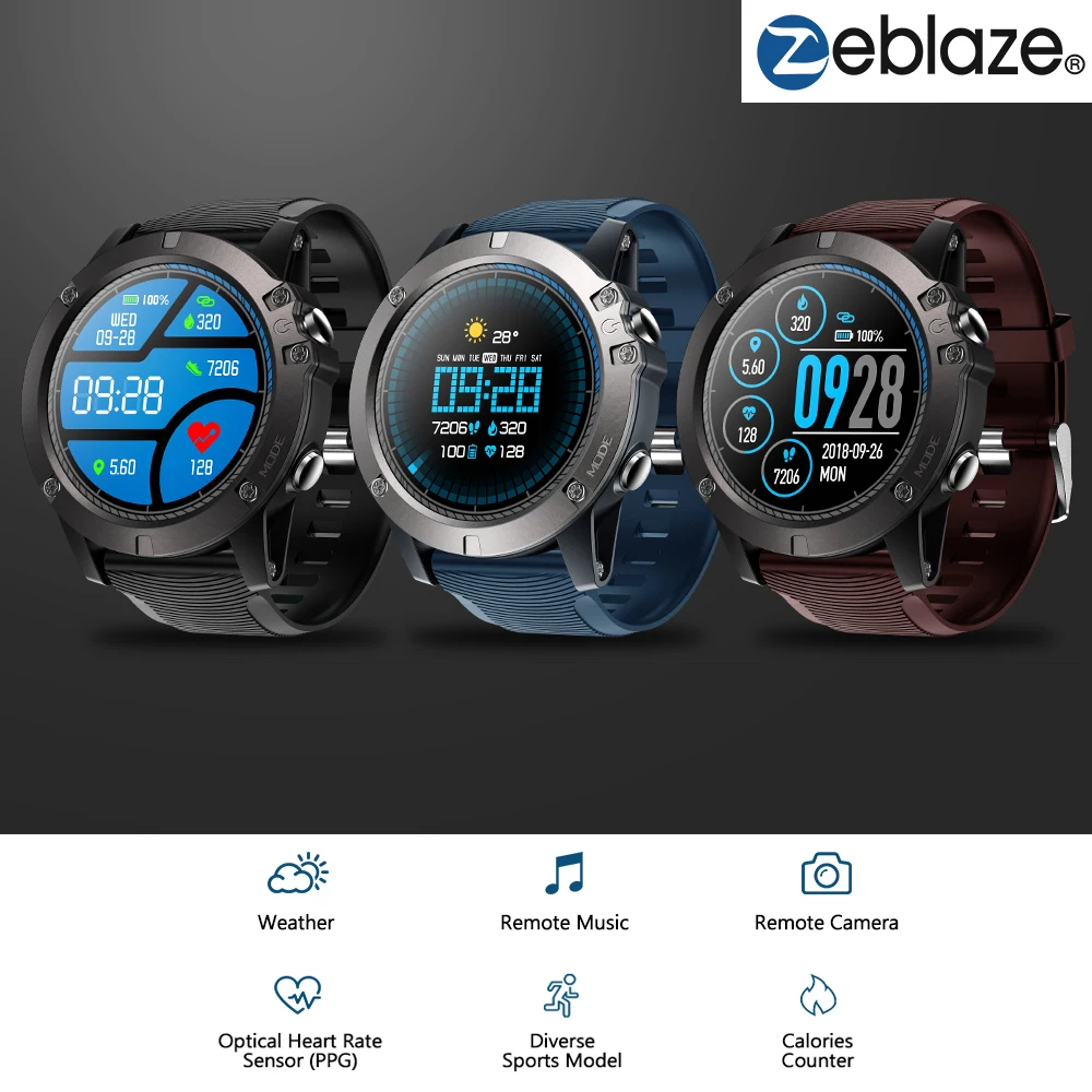 Умные часы Zeblaze VIBE 3 PRO с цветным сенсорным экраном спортивные умные пульсометром