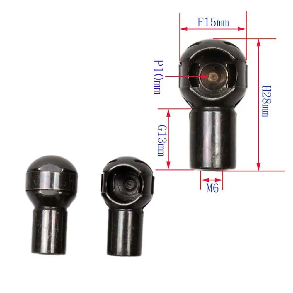 2 Metal nut Для Porsche Для Toyota для Nissan для M6 4 шт. Металлические газовые стойки пружинный подъем поддерживает винт Замена ударов Разъем Кронштейн - Цвет: 2 Metal nut