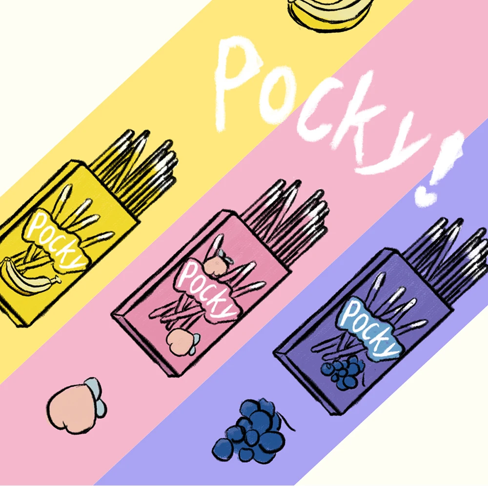 Pocky бисквит патч на заказ DIY любой размер и логотип вышитый Утюг на передней части нашивки мультфильм аппликация для одежды