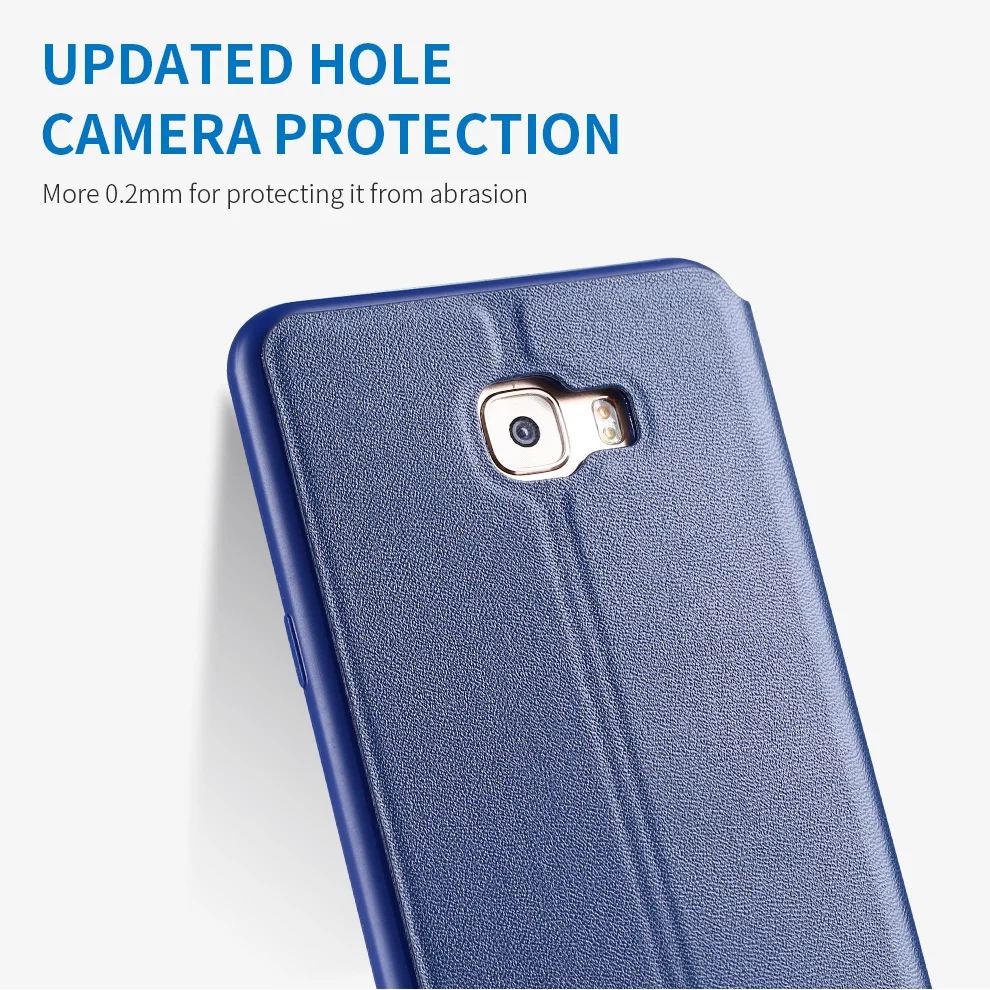 X-Level Роскошный PU кожаный чехол для Samsung Galaxy C7 Pro C7010 откидная крышка для Samsung Galaxy C7 Pro Чехол-подставка деловой откидной Чехол