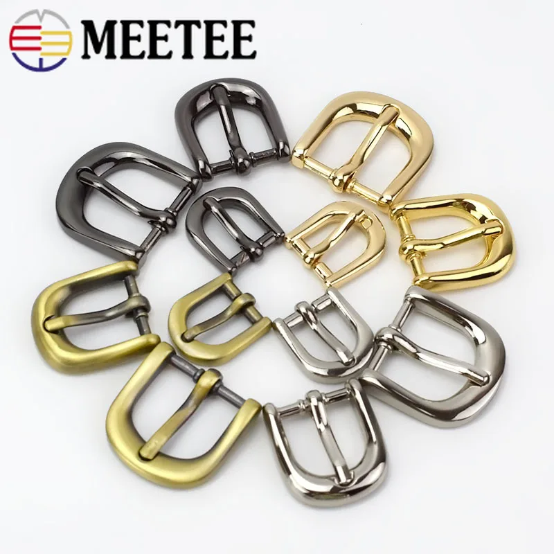 Комплект из 4 предметов Meetee Сумки из натуральной кожи обувь ремень металлический штырь пряжки 11/15/20 мм кольцо ползунок веб-регулятор LeatherCraft ремонт AccessoryF3-25