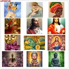 5D полная дрель Diy Алмазная картина вышивка крестиком Смола квадратнаякруглая Алмазная вышитое домашнее украшение религия Будда Иисуса