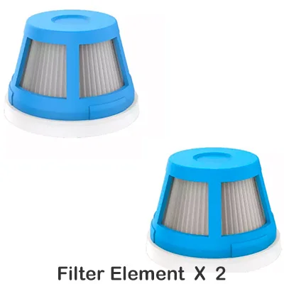 2 filters XIAOMI Mijia Cleanfly CoClean FVQ портативный автомобильный/Домашний Беспроводной Ручной пылесос для пыли огромный всасывающий быстрый заряд мини - Цвет: 2 filters